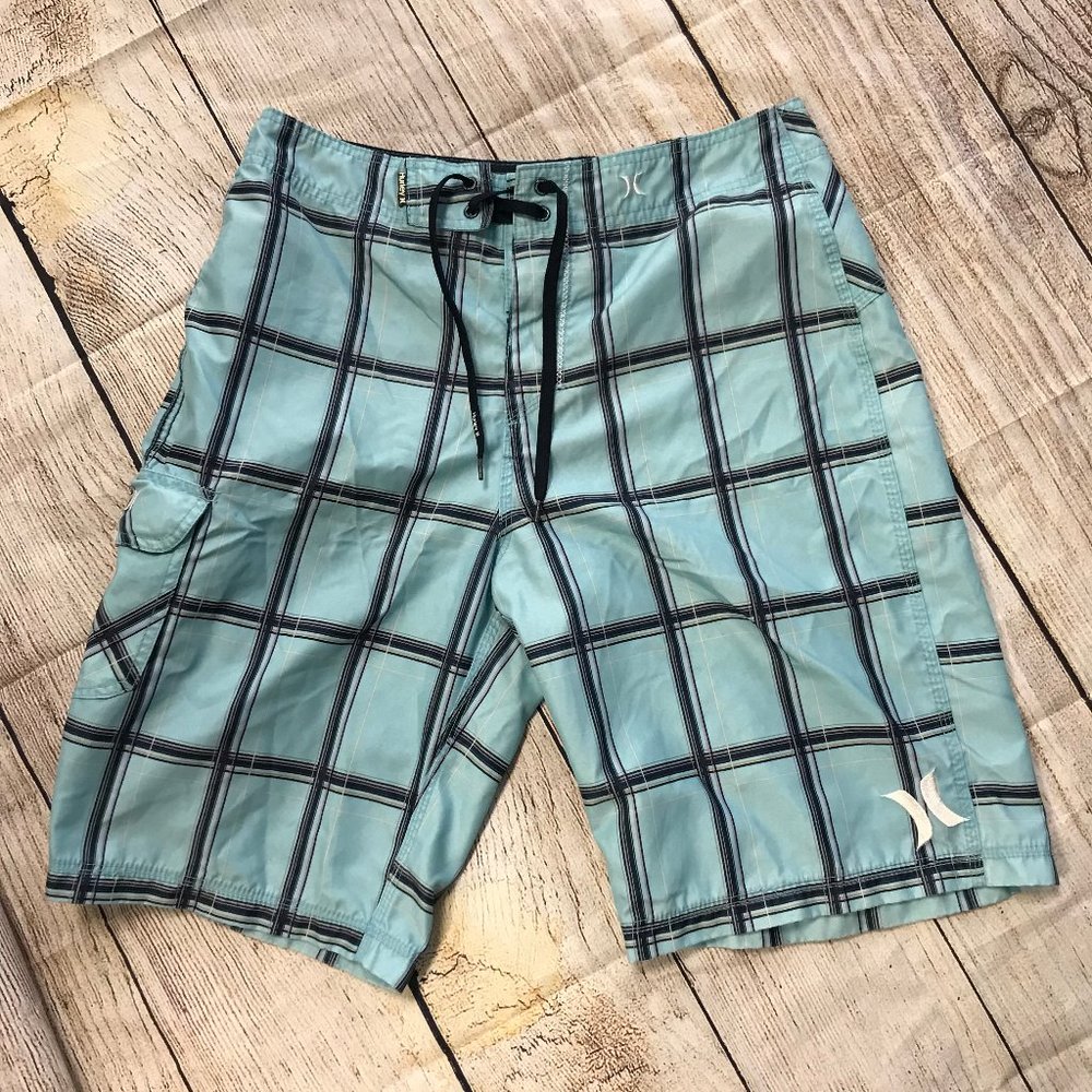 Hurley Men's Board Shorts Swimsuit Size 32 Blue